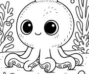 Coloriage Blueberrinni Octopussini kawaii