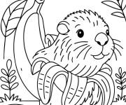 Coloriage Bobrelli Bananelli brainrot italien