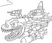 Coloriage Bombardiere Lucertola