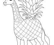 Coloriage Brain rot Anaitto Giraffini