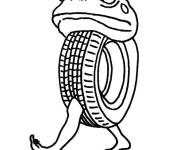 Coloriage et dessins gratuit Brainrot Boneca Ambalabu à imprimer