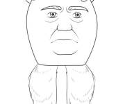 Coloriage et dessins gratuit Brainrot Garamaraman dan Madudungdung à imprimer