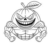 Coloriage Brainrot italien muscl&eacute;
