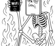 Coloriage Brainrot Pot Hotspot