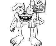 Coloriage Brainrot qui fait rire
