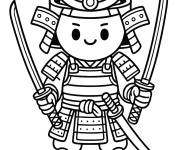 Coloriage Cappuccino Assassino samurai
