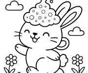 Coloriage Cappuccino Coniglio