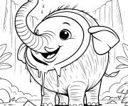 Coloriage Cocofanto Elefanto
