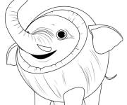 Coloriage Cocofanto Elefanto meme italien populaire