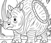 Coloriage Cocosino Rhino