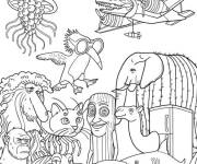 Coloriage Collection des Brainrot italiens populaires
