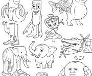 Coloriage Collection Rainbot amusant