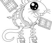 Coloriage Ecacasiro Satelito Brainrot