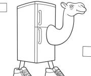 Coloriage et dessins gratuit Frigo Camelo pour maternelle à imprimer