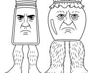 Coloriage Garamararamararaman et Madudungdung