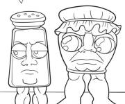 Coloriage Garamararambraramanmararaman dan Madudungdungdung Tak Tuntung