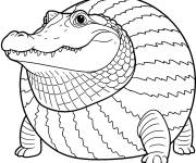 Coloriage Glorbo Fruttodrillo Brainrot