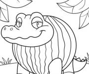 Coloriage Glorbo Fruttodrillo kawaii