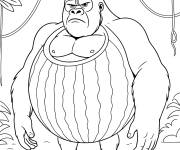 Coloriage Gorillo Watermellondrillo