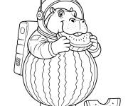 Coloriage Kudanile Astronote brainrot italien