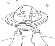 Coloriage La Vacca Saturno Saturnita