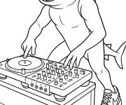Coloriage Le DJ Tralalero Tralala