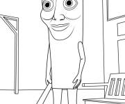 Coloriage Meme populaire Tung Tung Tung Sahur
