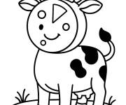 Coloriage Mozzarella Mucca
