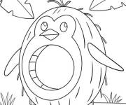 Coloriage Penguino Cocosino brainrot italien