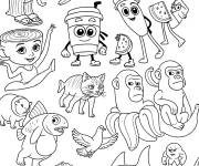 Coloriage Rainbot italiens &agrave; impri