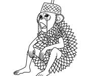 Coloriage Singe brainrot