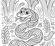 Coloriage Spaghetti Serpente