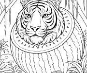 Coloriage Tigrrullini Watermellini