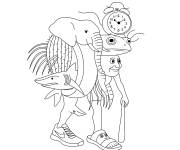 Coloriage Tripi Tropa Tralala, lirili larila, Tung Tung Sahur et Boneca