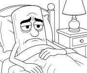 Coloriage Tung Tung Tung Tung Sahur malade