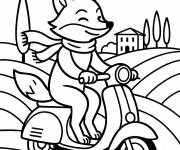 Coloriage Vespa Volpe