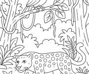 Coloriage Animaux amazoniens du Br&eacute;sil