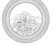 Coloriage Favelas Br&eacute;siliennes