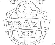 Coloriage F&eacute;d&eacute;ration Br&eacute;silienne de Football