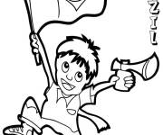 Coloriage et dessins gratuit Gar&ccedil;on br&eacute;silien de cartoon à imprimer