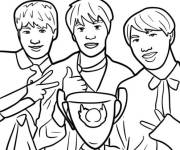 Coloriage BTS et le prix