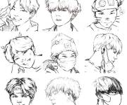 Coloriage BTS pour ados