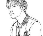 Coloriage Chanteur J-hope
