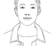 Coloriage Kim Nam-Joon bts