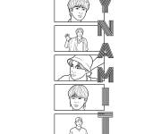 Coloriage Membre de BTS Dynamite