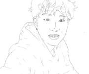 Coloriage et dessins gratuit Min Yoon Gi dessin&eacute; &agrave; la main à imprimer