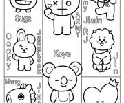 Coloriage Personnages BT21