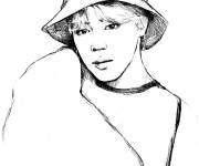 Coloriage Portrait de Suga de BTS