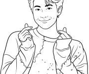 Coloriage RM Finger et le sourire du c&oelig;ur