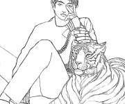 Coloriage Taehyung de BTS